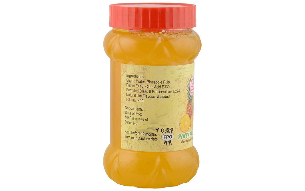 Pure Berry's Pineapple Jam    Jar  500 grams